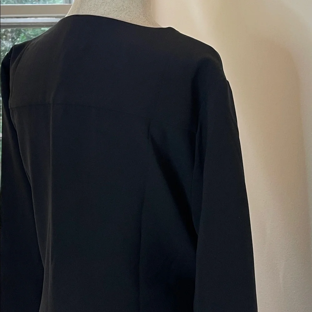 Chico’s Black Drape Tie Front Jacket – Size 0 – New With Tags